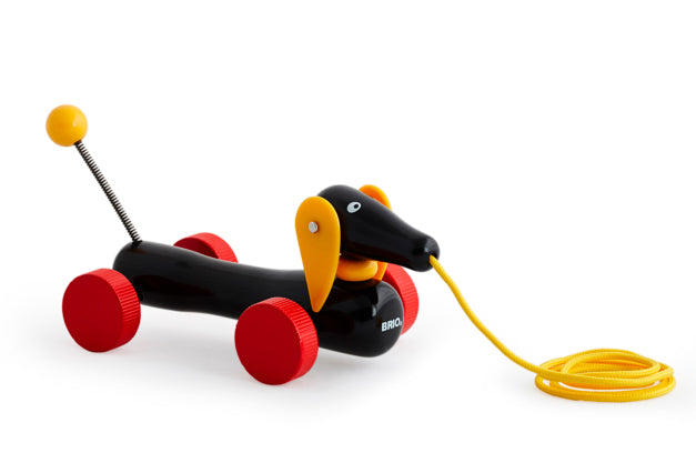 BRIO Dachshund Pull Dog Wooden Toys  - 30332