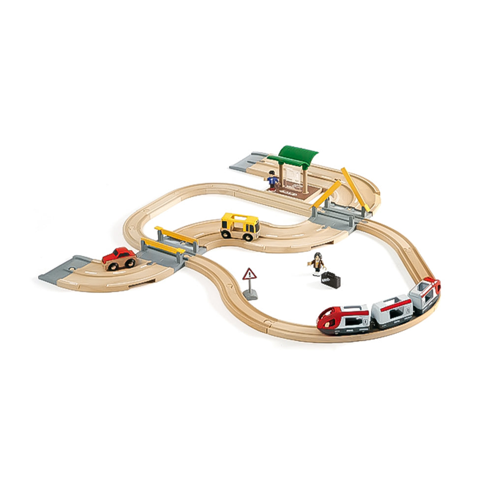 BRIO Road Travel & Railway Set Train Toy - 33209