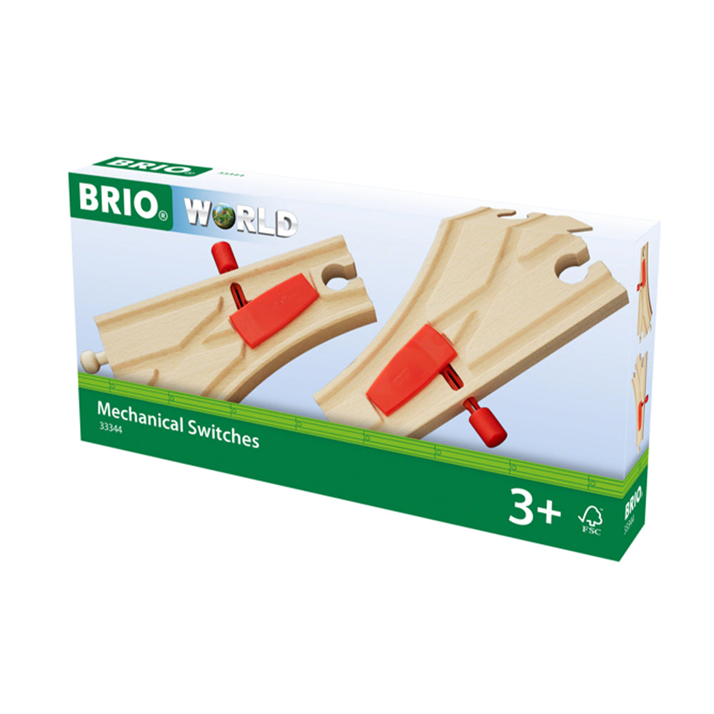 BRIO Mechanical Switches Trail Train Railroad Switching Toy - 33344