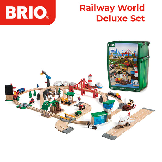 Brio kids Railway World Deluxe Set Toy / kids toys / toys vehicles - 33766