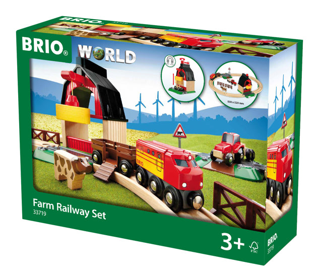 Brio Farm Railway Set / Kids Toys / Kids Vehicles Toys- 33719