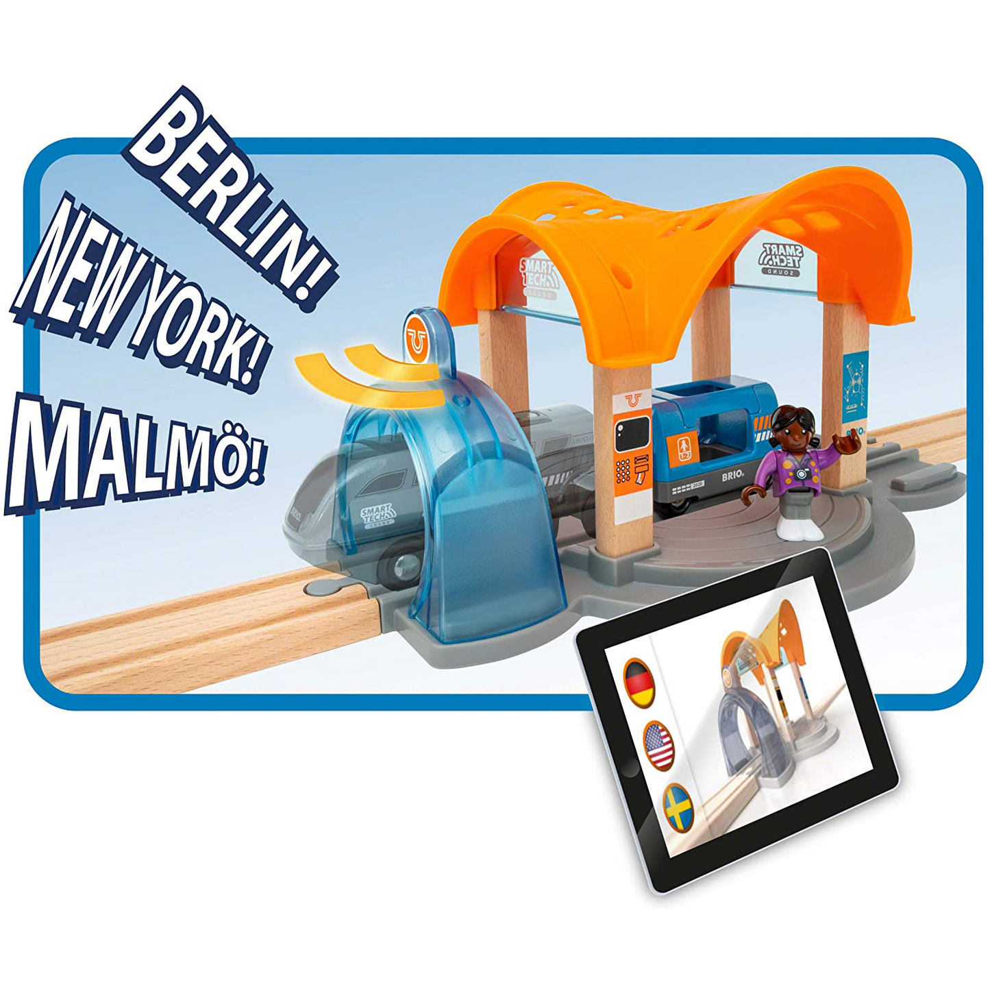 BRIO Action Tunnel Station (Smart Tech Sound) Builder Toys - 33973