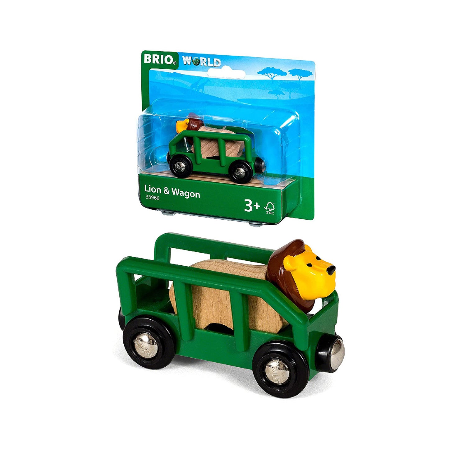 BRIO World Lion and Wagon - 33966