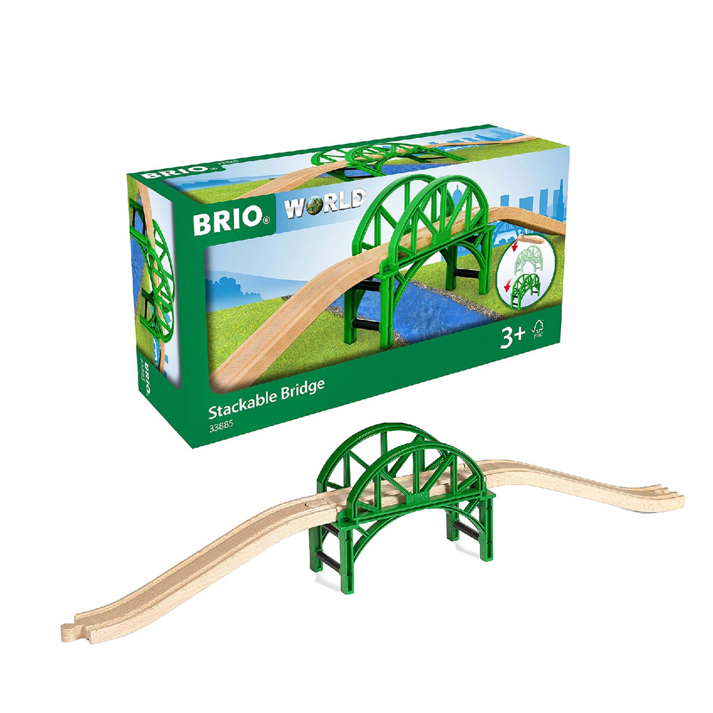 BRIO Stackable Bridge Builder Toys Premium Kid Toys - 33885