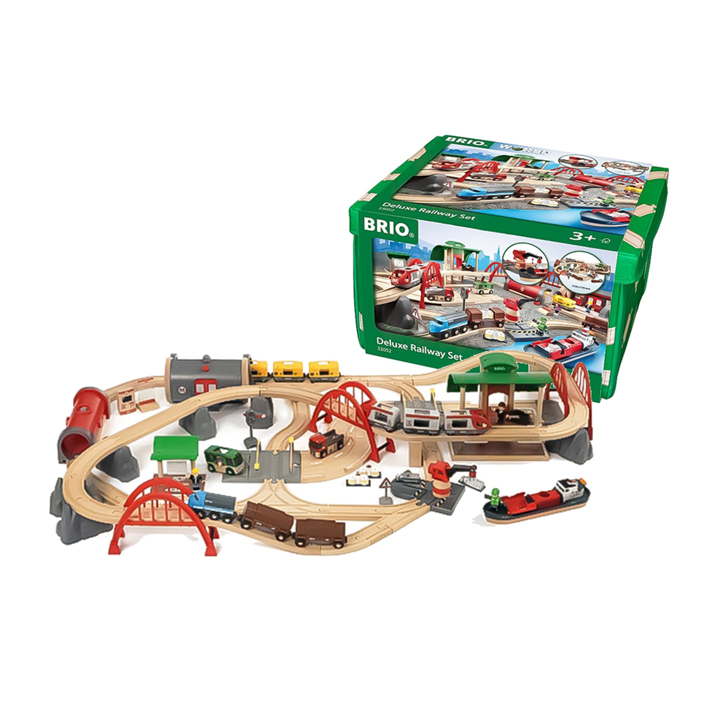 BRIO Deluxe Railway Train Set Toy Railway Train - 33052