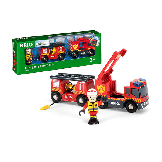 BRIO Fire & Rescue Emergency Fire Engine Truck Toys Vehicles - 33811